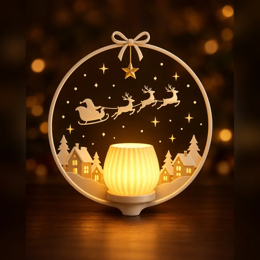 Base/guirlanda Noel nas estrelas — ilustração