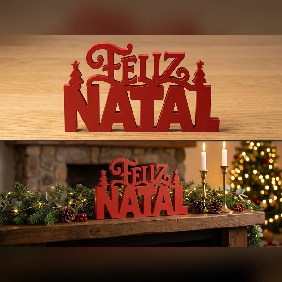 Enfeite Feliz Natal — ilustração