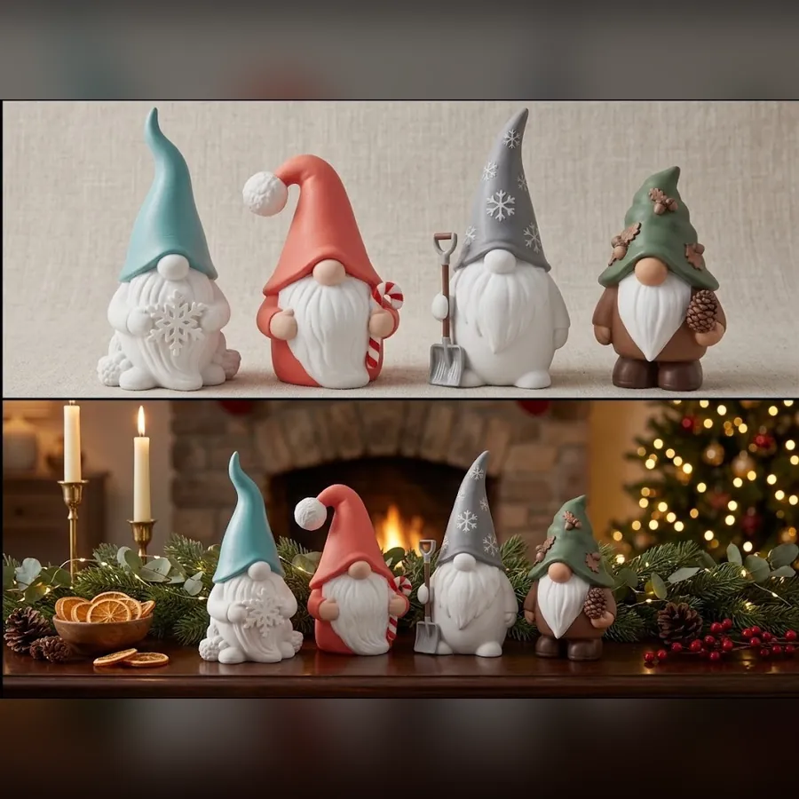 Conjunto de Gnomos — ilustração