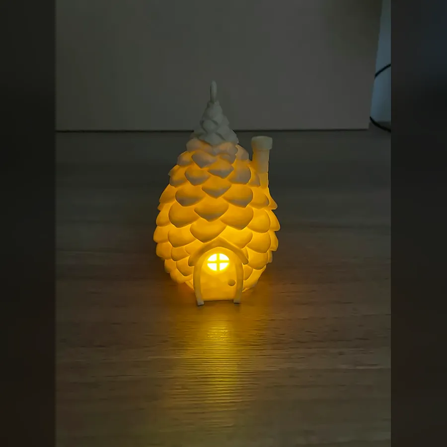 Pinho Iluminado de Natal — foto real (1 de 3)