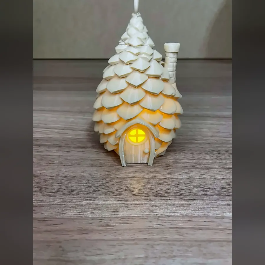 Pinho Iluminado de Natal — foto real (3 de 3)