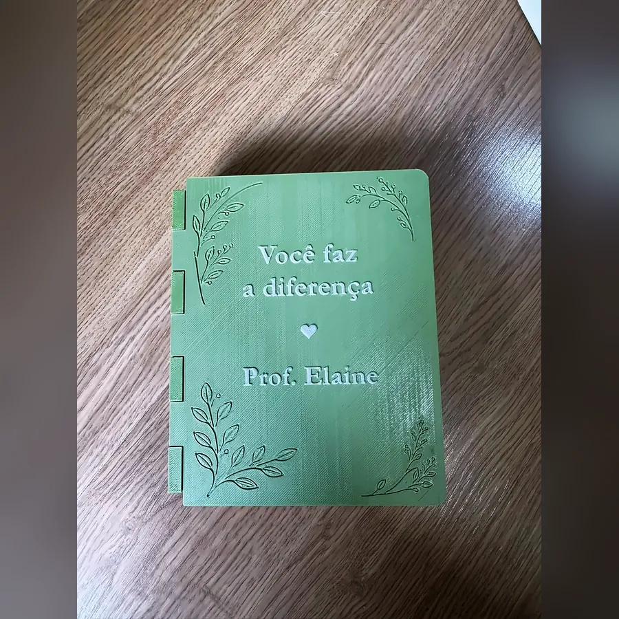 Livro de Agradecimento — foto real (3 de 3)