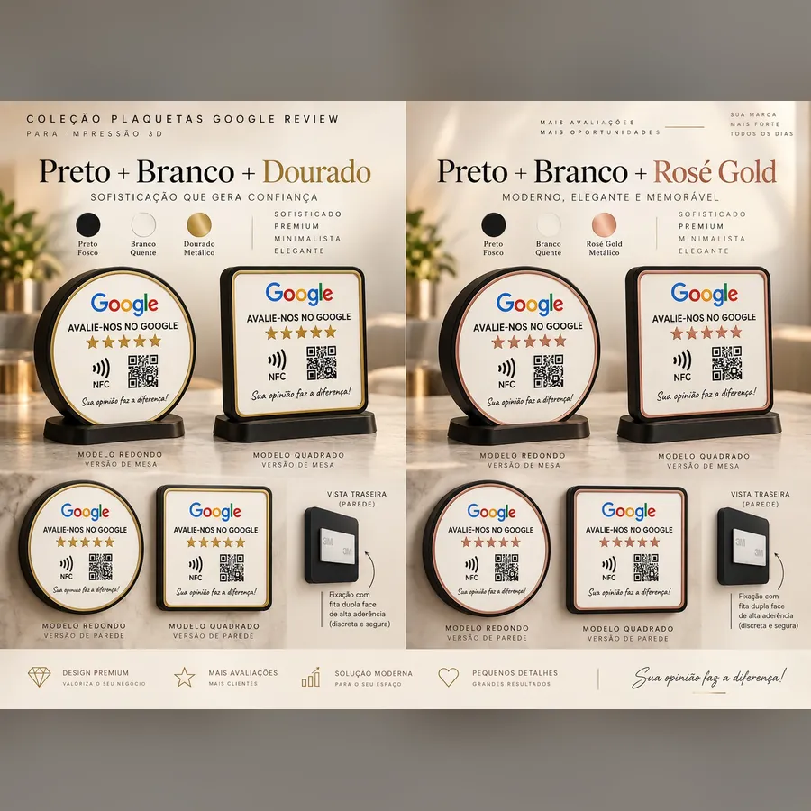 Placas de Avaliação no Google — ilustração (2 de 2)